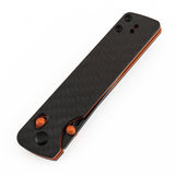 Tenable Anomaly Crossbar Lock | 3.14" Blackwash Nitro V |  Twill Carbon FIber & G10 | Pinkerton Knives - B2038V4