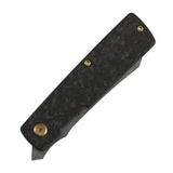 KANSEPT Higonokami | Liner Lock | 3.02'' Damascus Blade | Shred Carbon FIber Handle | Goran mihajlovic Design | T2135A1