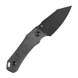 Tenable Loki Fixed Blade Knife |2.99"  Blackwash D2 Blade | Black Micarta Handle | Steven Dunnuck Design | G1058A4