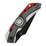 Tenable Fenrir Top Liner Lock Folding Knife| 3.4“ Blackwash D2 Blade | Jade G10 with with Pocket Monster Inspired Pattern Handle | Sparrow Knife Design | B1034H16