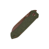 Tenable Rango Folding knife | 3.41" Rose Gold 14C28N Blade | Olive Green G10 Handle | Steven Kastner Design - B1120A2