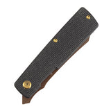 Tenable Higonokami Folding Knife | 3.02'' Rose Gold Coated D2 Blade | Black Micarta Handle | Goran mihajlovic Design | B2135A2