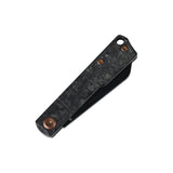 Tenable Riflestock Lock Back Folding knife | 2.34" Blackwash Nitro V Blade | Shred Carbon Fiber Handle | Nick Swan Knives Design - B2131S2