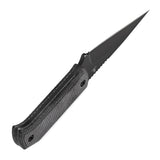 Pre-Order：Ships by Aug. 20 | Tenable ToothPik Fixed Blade | 3.04” Blackwash 14C28N Blade | Black Micarta Handle | Pinkerton Knives Design - G020A4