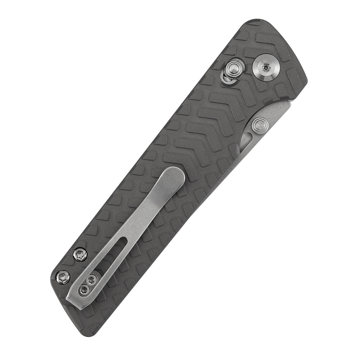 Tenable Anomaly Cross Bar Lock Knife | 3.14" Stonewashed Nitro-V Blade | Gray Aluminum Handle| Pinkerton Knives Design - B2038V1