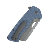 Tenable Leviathan Folding knife | 3.9" Gray TiCn Coated D2 Blade | Slate Blue G10 Handle | Warhawk Knives Design -B1083A1