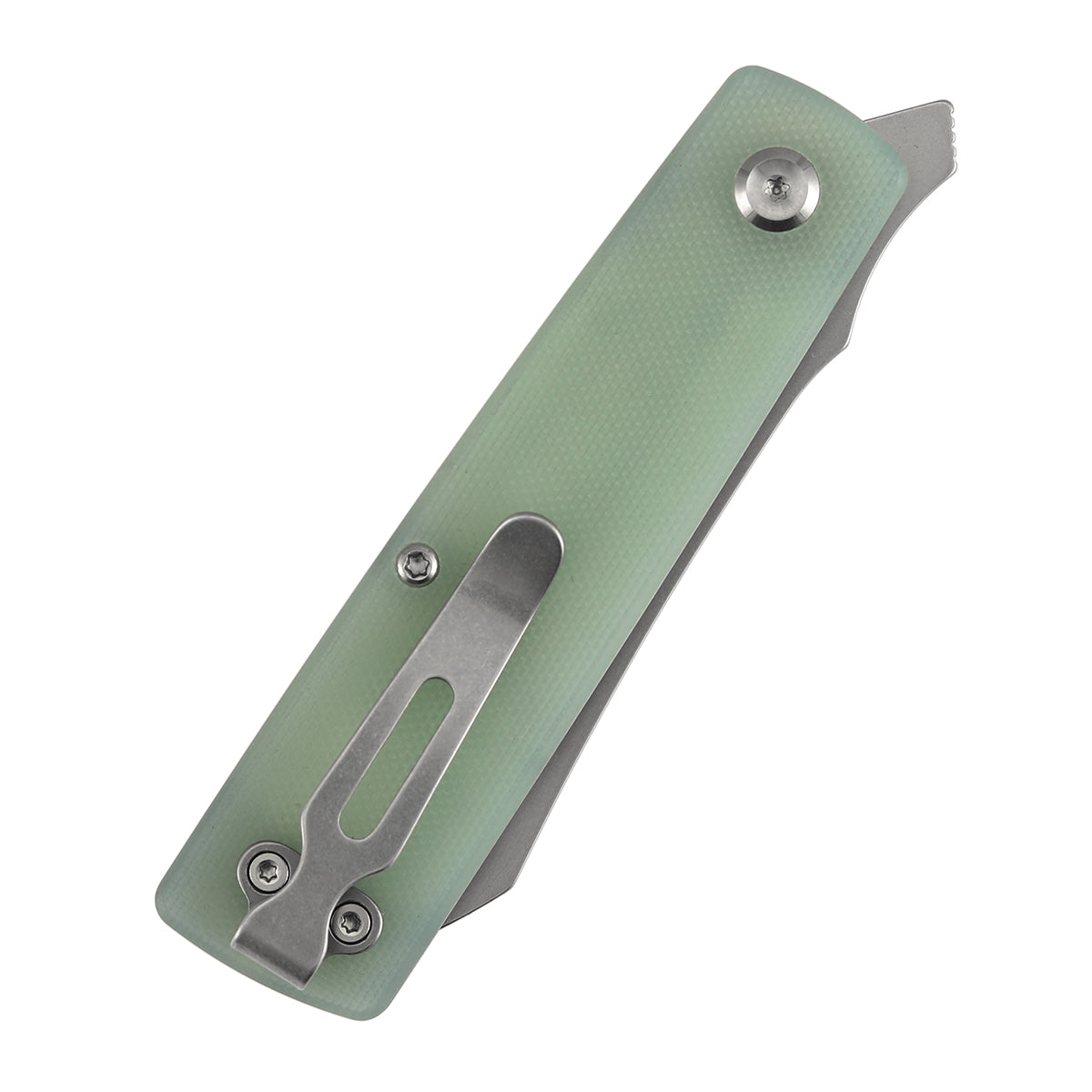 Tenable Higonokami Folding Knife | 3.02'' Stonewashed D2 Blade | Jade  G10 Handle | Goran mihajlovic Design | B2135A4