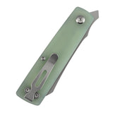 Tenable Higonokami Folding Knife | 3.02'' Stonewashed D2 Blade | Jade  G10 Handle | Goran mihajlovic Design | B2135A4