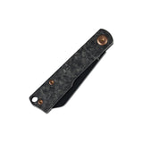 Tenable Riflestock Lock Back Folding knife | 2.34" Blackwash Nitro V Blade | Shred Carbon Fiber Handle | Nick Swan Knives Design - B2131S2