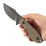 Pre-order: Tenable Tiny Dancer Fixed Blade Knife | 3.17" Gray TiCn Coated D2 Blade | Light Sand G10 Handle | JB Stout Design | G014A8