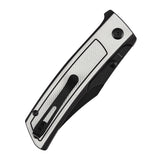 Tenable Bison Folding Knife | 3.24'' Blackwash Nitro V Blade | Black & White G10 with Frag Pattern Handle | Ray Laconico Knives Design | B2108A1