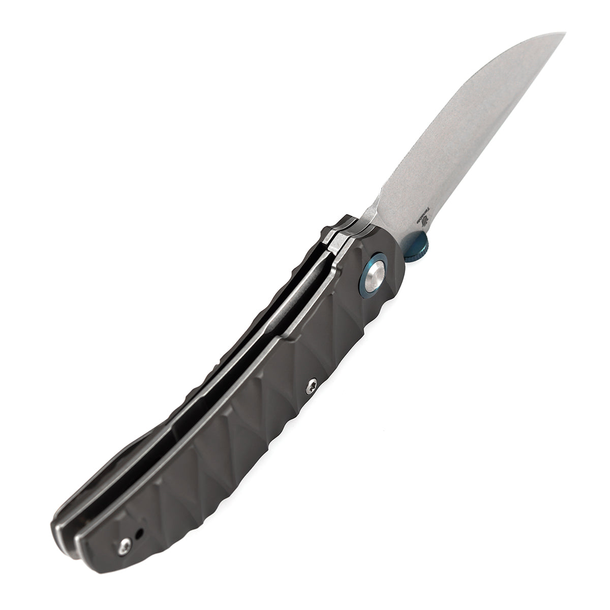 Tenable Tarkin Liner Knife | 3.4" Nitro-V Blade | Gray Aluminum Handle | Matthew Christensen Design | B1078A1