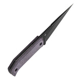 Pre-Order：Ships by Aug. 20 | Tenable ToothPik Fixed Blade | 3.04“ Blackwash 14C28N Blade | Purple Micarta Handle | Pinkerton Knives Design - G020A1