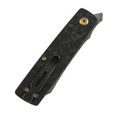 KANSEPT Higonokami | Liner Lock | 3.02'' Damascus Blade | Shred Carbon FIber Handle | Goran mihajlovic Design | T2135A1