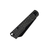 Tenable Riflestock Lock Back Folding knife | 2.34" Blackwash Nitro V Blade | Twill Carbon Fiber Handle | Nick Swan Knives Design - B2131S3