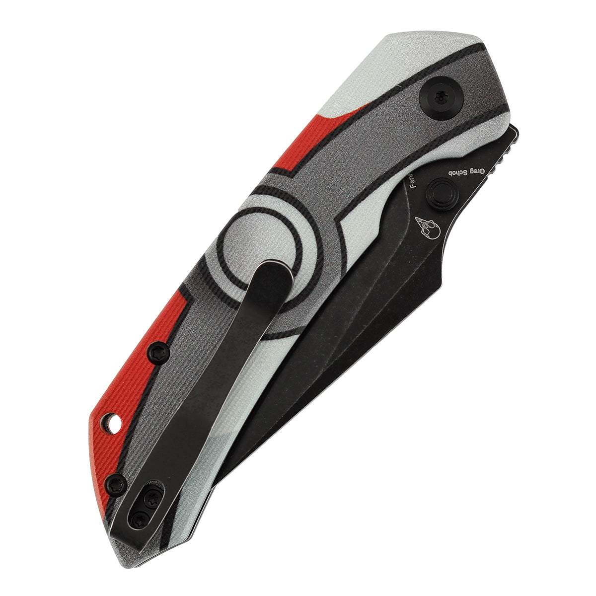 Tenable Fenrir Top Liner Lock Folding Knife| 3.4“ Blackwash D2 Blade | Jade G10 with with Pocket Monster Inspired Pattern Handle | Sparrow Knife Design | B1034H16