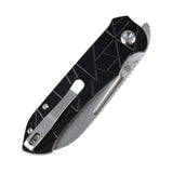 Tenable Rango Folding knife | 3.41" Stonewashed 14C28N Blade | Black Aluminum Handle | Steven Kastner Design - B1120A3