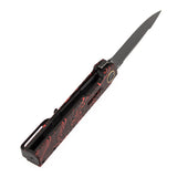 Tenable Kitpu Folding Knife | 2.9'' Blackwash Nitro-V Blade | Black & Red G-Mascus Handle | Jonathan Styles Design - B2123A4