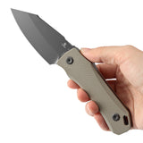 Tenable Loki Fixed Blade Knife |2.99" Gray TiCn Coated D2 Blade | Light Sand G10 Handle | Steven Dunnuck Design | G1058A1