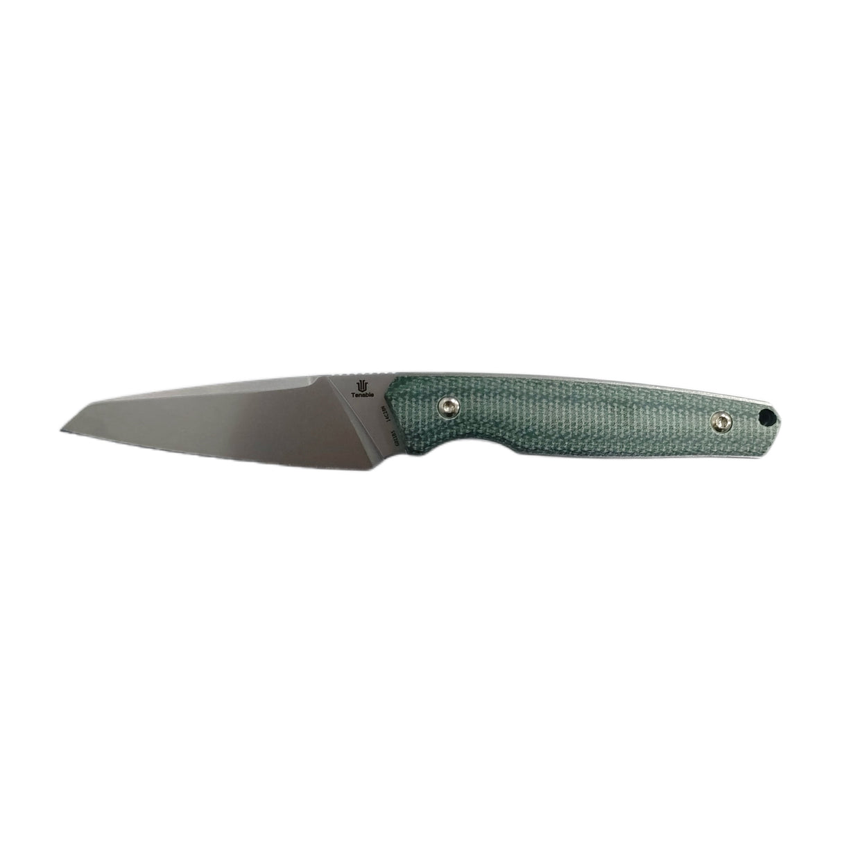 Pre-order: US orders will ship before Dec 10. | Tenable Outdoor Parr Fixed Blade -3.12'' Stonewashed 14C28N Blade -Green Micarta Handle  - Jonathan Styles Design - G011B5