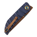 Tenable Tarkin Liner Knife | 3.4" Nitro-V |  Blue Aluminum Handle | Matthew Christensen Design | B1078A2