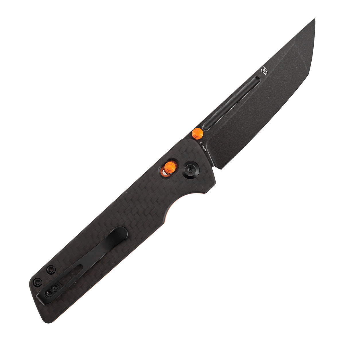 Tenable Anomaly Crossbar Lock | 3.14" Blackwash Nitro V |  Twill Carbon FIber & G10 | Pinkerton Knives - B2038V4