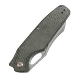 Tenable Tuckamore Folding Knife | 3.54" Stonewashed Nitro V | Green Micarta | Jonathan Styles Design - B1052A1