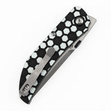 Tenable Exclusive Soccer-Themed Tarkin Folding Knife | 3.42" Nitro-V | Black & White G10 | Matthew Christensen Design | B1078A5