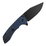 Tenable Entity - Button Lock - 3.52'' Blackwash 14C28N - Purple  Aluminum with Checkered Texture - Nalu Knives - B1036F5