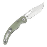 Tenable Gideon Folding Knife Jade G10 Handle (3.5'' Stonewashed Nitro V Blade) Dead Sober Design--T1119A3