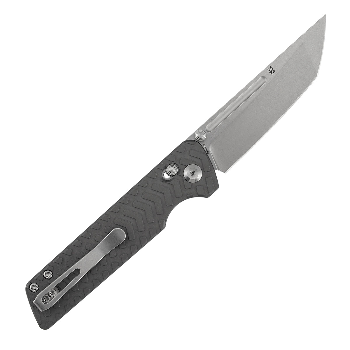 Tenable Anomaly Cross Bar Lock Knife | 3.14" Stonewashed Nitro-V Blade | Gray Aluminum Handle| Pinkerton Knives Design - B2038V1