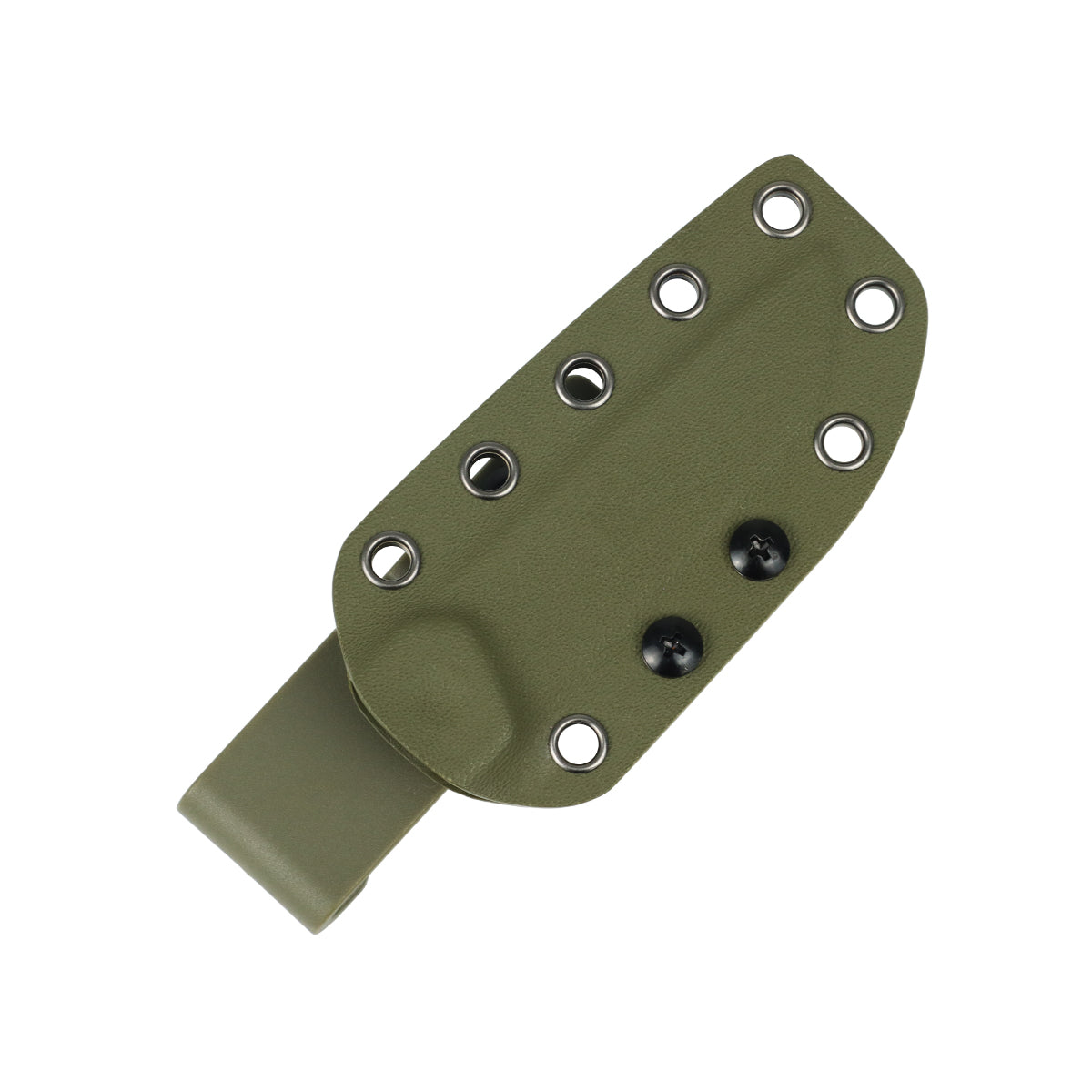 Tenable Foosa Fixed Blade Knife - 3.06'' Gray TiCn Coated D2 Blade | Olive Green G10 Handle | Rolf Helbig Design - G2020A4