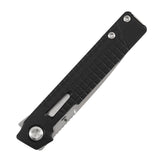 Tenable Kitpu Folding Knife | 2.9'' Stonewashed Nitro-V Blade | Black G10 with Frag Pattern Handle | Jonathan Styles Design - B2123A3
