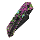 Tenable Fenrir Top Liner Lock Folding Knife| 3.4“ Blackwash Nitro-V Blade | Jade G10 with Purple Undead Print Handle | Sparrow Knife Design | B1034H17