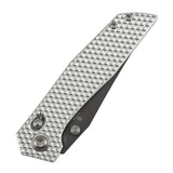 Tenable Deadite Cross Bar Lock Knife | 3.52" Gray TiCn Coated 14C28N Blade | Silver Aluminum Handle | TuffKnives Design - B1081V2
