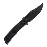 Tenable Bison Folding Knife | 3.24'' Blackwash Nitro V Blade | Black and Gray G10 with Frag Pattern Handle | Ray Laconico Knives Design | B2108A2