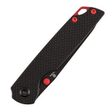 Tenable Mini Warrior Liner Lock Knife | 2.9" Blackwash Nitro-V Blade | Black G10 Handle | Kim Ning Design - B2005A1