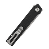 Tenable Kitpu Folding Knife | 2.9'' Stonewashed Nitro-V Blade | Black G10 with Frag Pattern Handle | Jonathan Styles Design - B2123A3