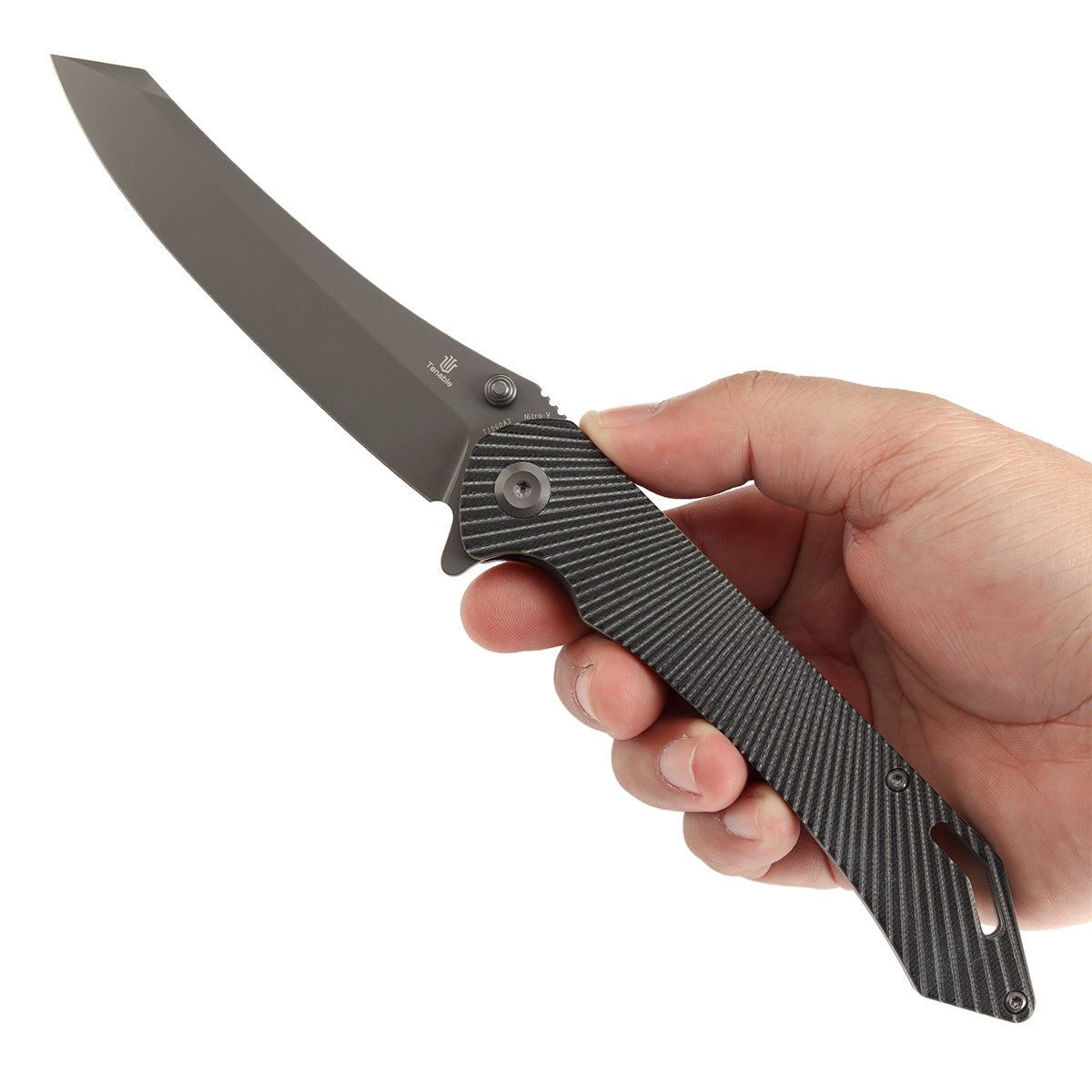 Tenable Colibri Tech Folding Knife Black and Green G10 Handle