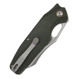 Tenable Tuckamore Folding Knife | 3.54" Stonewashed Nitro V | Green Micarta | Jonathan Styles Design - B1052A1