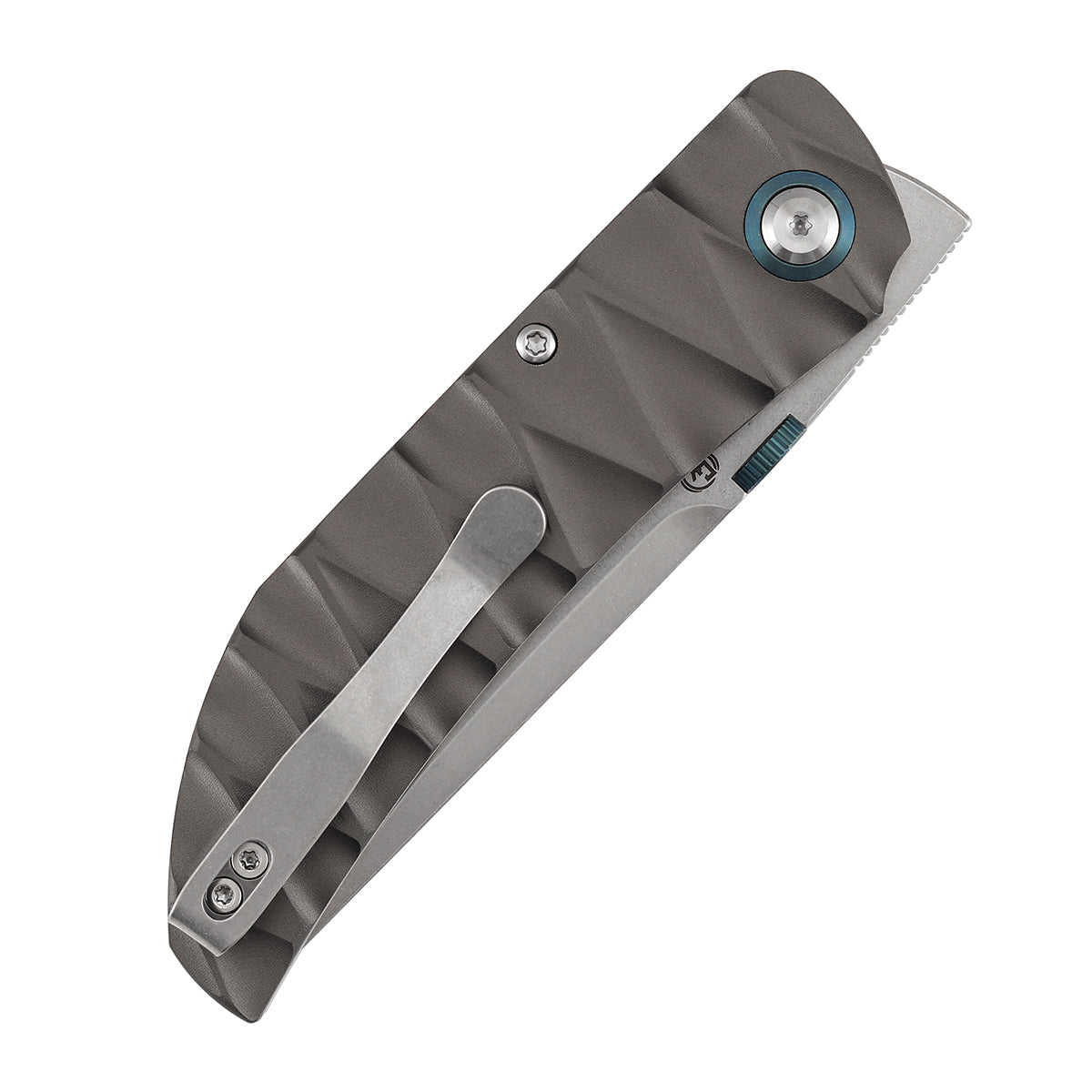 Tenable Tarkin Liner Knife | 3.4" Nitro-V Blade | Gray Aluminum Handle | Matthew Christensen Design | B1078A1