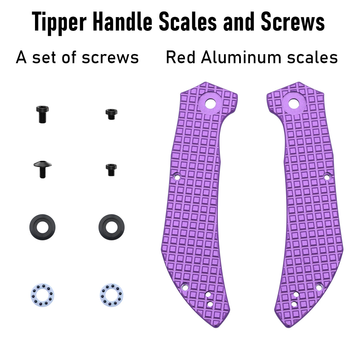 Tenable Tipper Purple Aluminum with Frag Pattern Scale