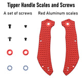 Tenable Tipper Red Aluminum with Frag Pattern Scale