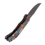 Tenable Orion Liner Lock | Multi-color Topo   G-mascus Handle | Blackwashed 14C28N | JB Stout Design | B1089A7