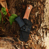 Tenable Loki Fixed Blade Knife |2.99" Stonewashed D2 Blade | Brown Micarta Handle | Steven Dunnuck Design | G1058A5