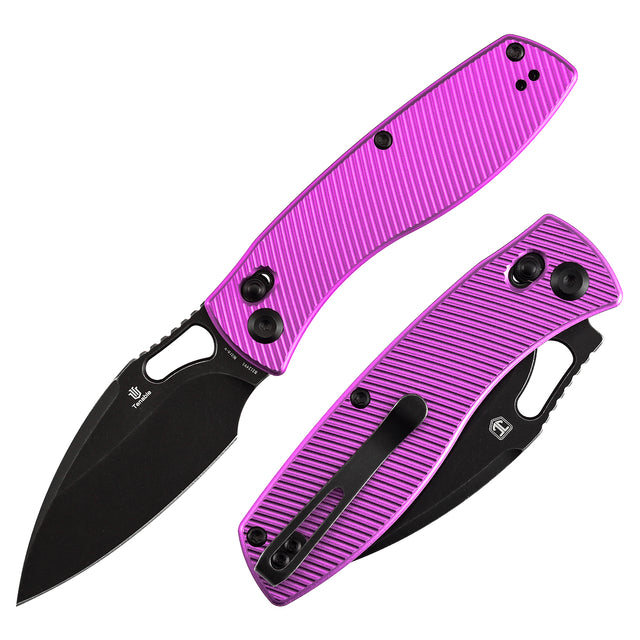 vwith 3.13 inch Nitro V blade and purple aluminum handle