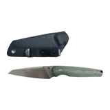 Pre-order: US orders will ship before Dec 10. | Tenable Outdoor Parr Fixed Blade -3.12'' Stonewashed 14C28N Blade -Green Micarta Handle  - Jonathan Styles Design - G011B5
